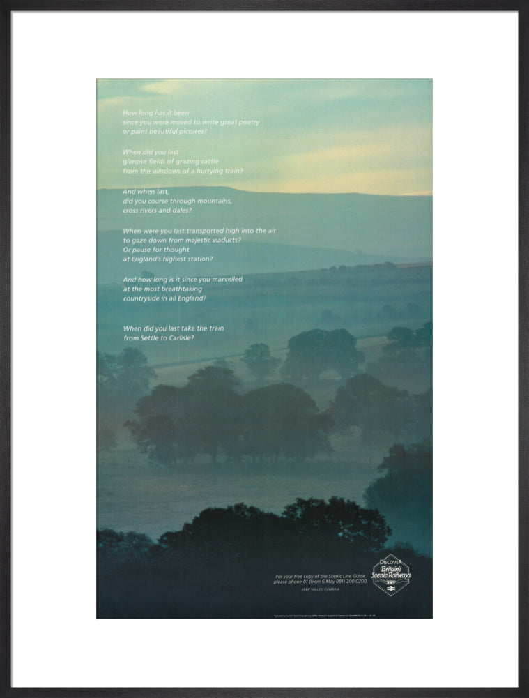 Discover Britain's Scenic Railway art print extra large black Art Print - Science Museum Shop