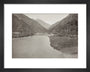 View from the Bridge over the Bzib, Looking Upstream art print extra small black Art Print - Science Museum Shop