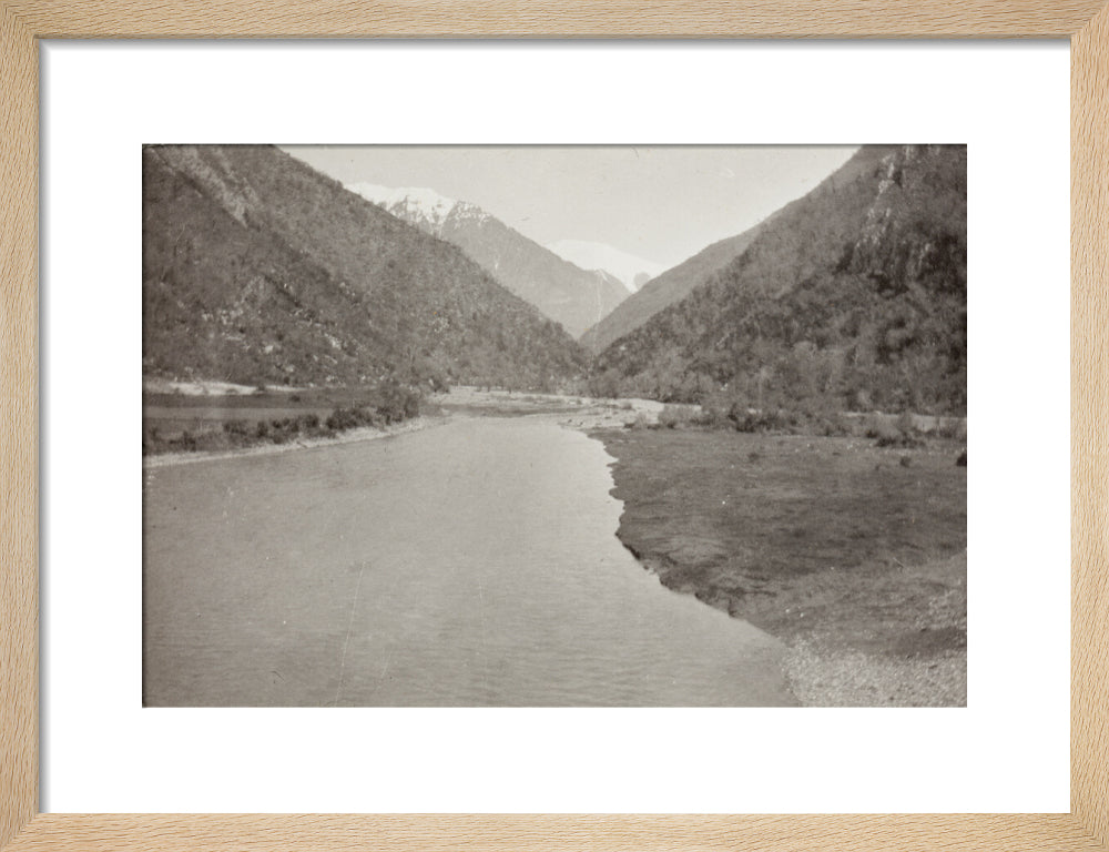 View from the Bridge over the Bzib, Looking Upstream art print small natural Art Print - Science Museum Shop