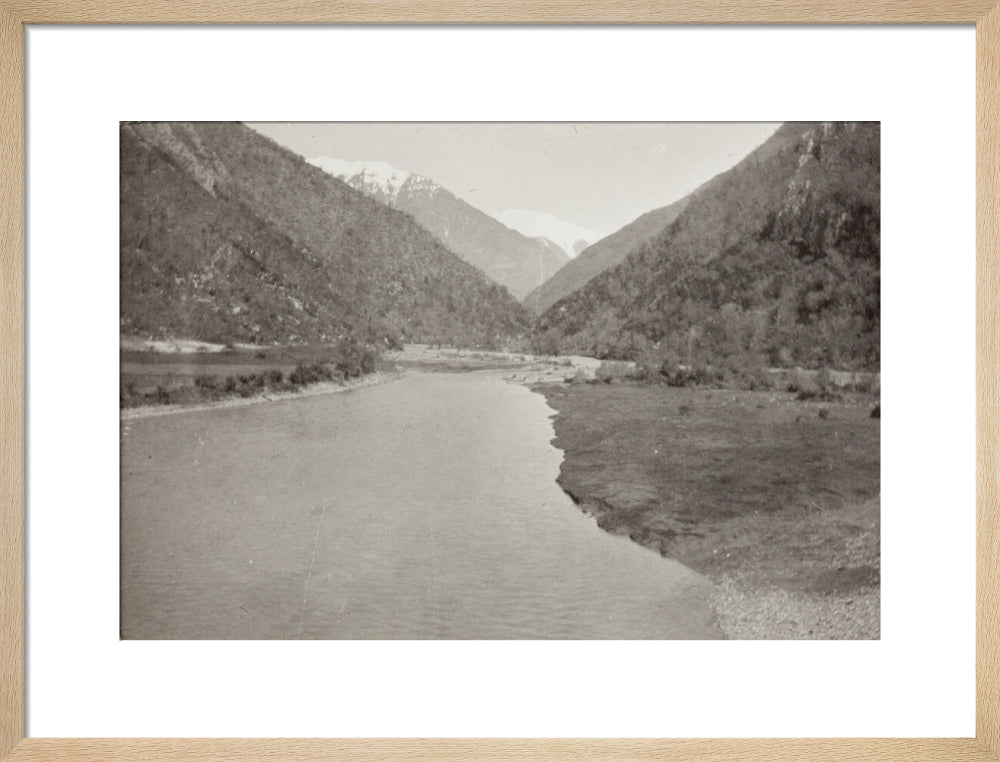 View from the Bridge over the Bzib, Looking Upstream art print medium natural Art Print - Science Museum Shop