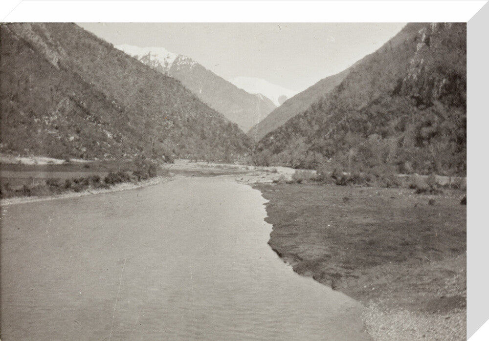 View from the Bridge over the Bzib, Looking Upstream stretched canvas medium none Art Print - Science Museum Shop