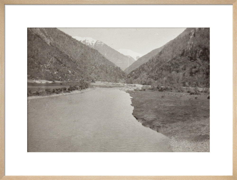 View from the Bridge over the Bzib, Looking Upstream art print large natural Art Print - Science Museum Shop