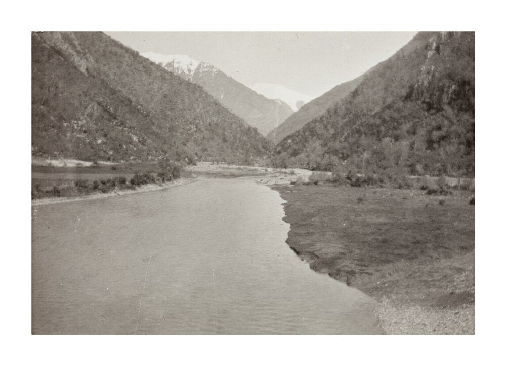 View from the Bridge over the Bzib, Looking Upstream unstretched canvas extra large none Art Print - Science Museum Shop