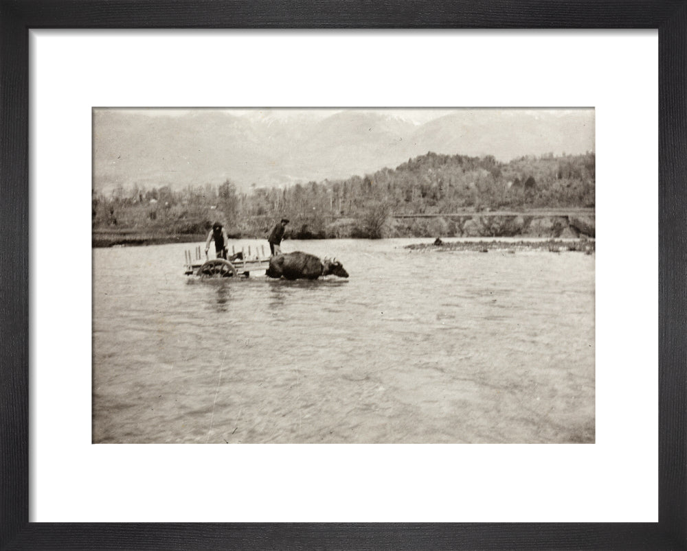 Looking Downstream art print extra small black Art Print - Science Museum Shop