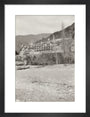 The Palace of Prince Alexander of Oldenburg at Gagra from the Beach. art print small black Art Print - Science Museum Shop