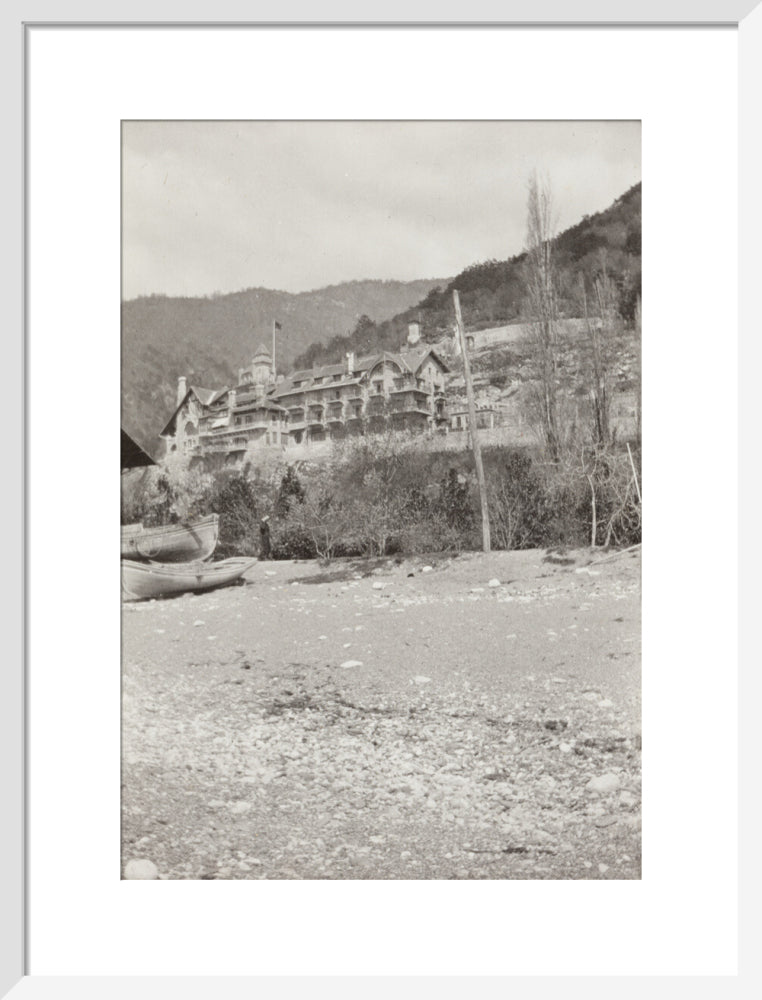 The Palace of Prince Alexander of Oldenburg at Gagra from the Beach. art print medium white Art Print - Science Museum Shop