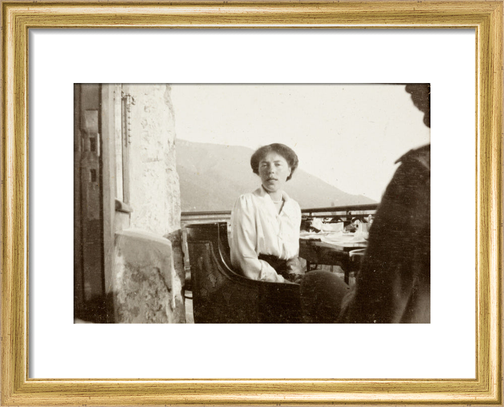 On the Balcony art print extra small gold Art Print - Science Museum Shop