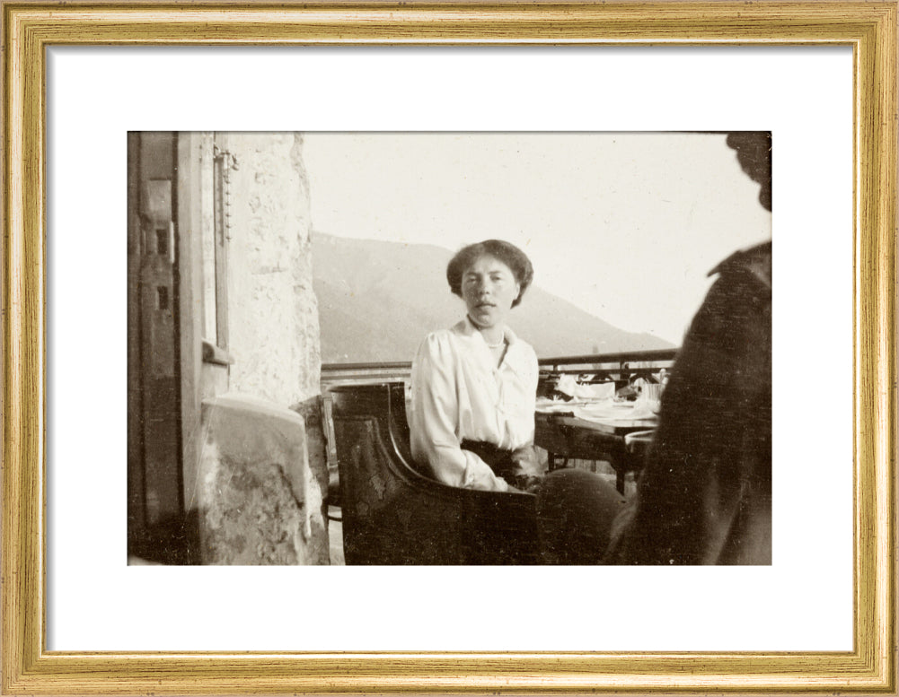 On the Balcony art print small gold Art Print - Science Museum Shop