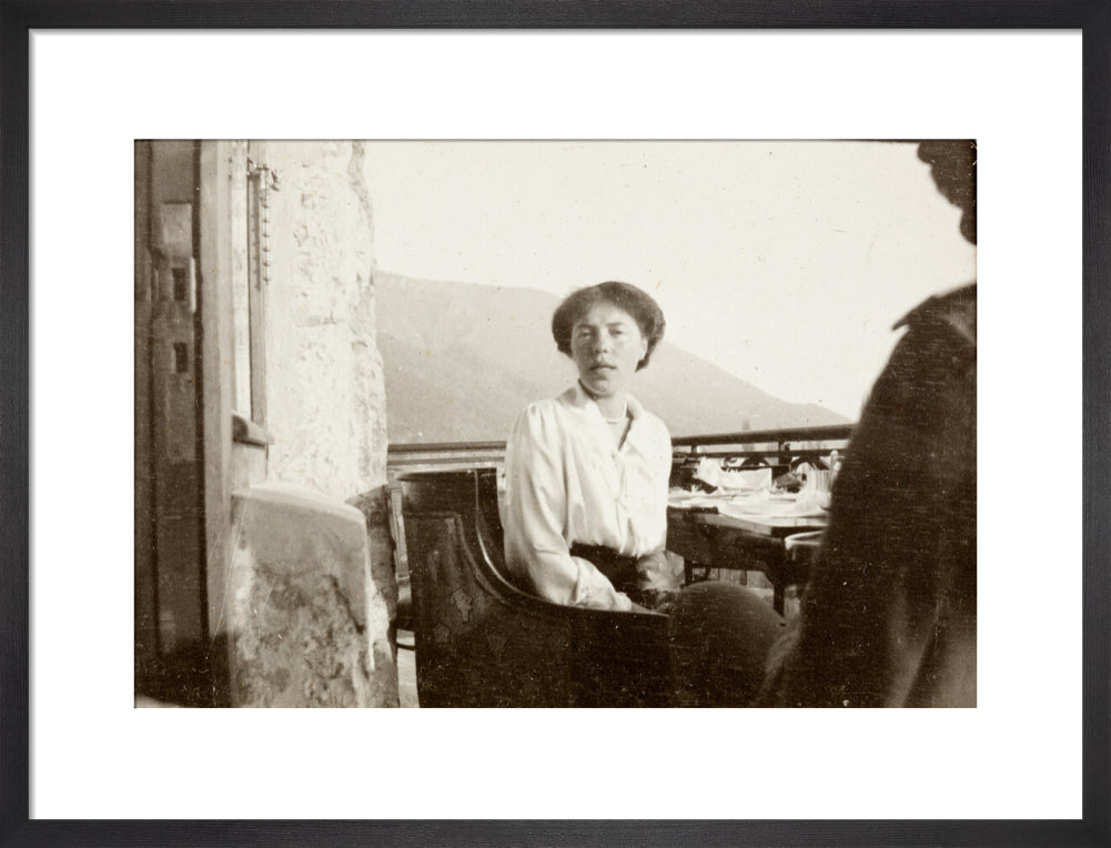 On the Balcony art print medium black Art Print - Science Museum Shop