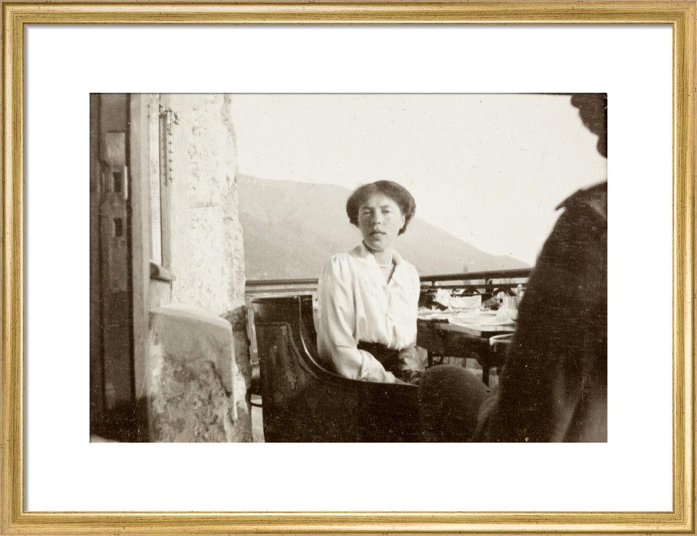 On the Balcony art print medium gold Art Print - Science Museum Shop