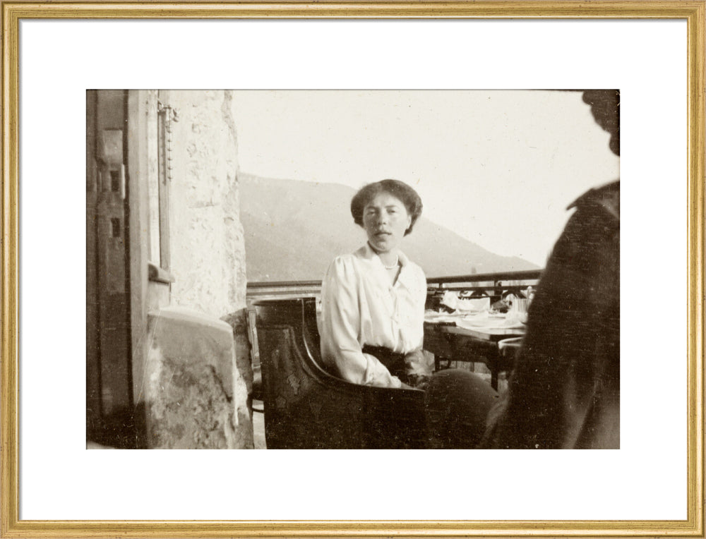 On the Balcony art print large gold Art Print - Science Museum Shop