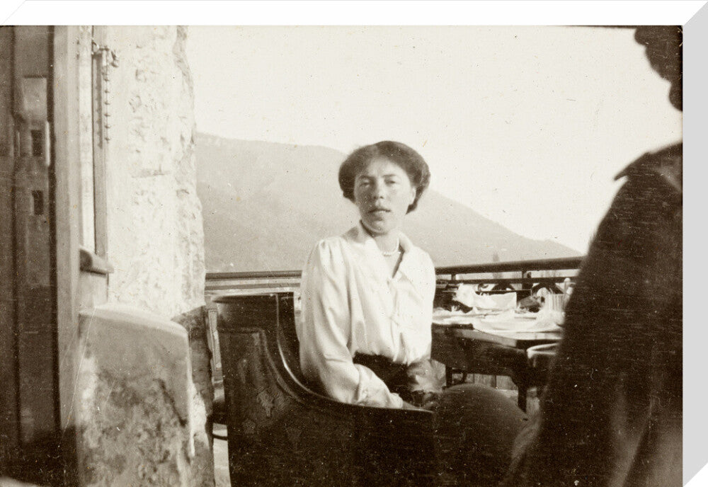 On the Balcony stretched canvas large none Art Print - Science Museum Shop