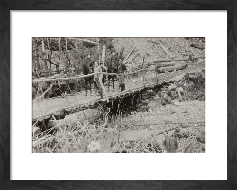Crossing a Bridge on the way back. art print extra small black Art Print - Science Museum Shop