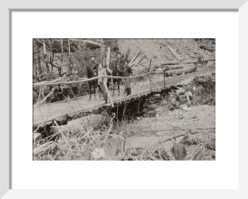 Crossing a Bridge on the way back. art print extra small white Art Print - Science Museum Shop