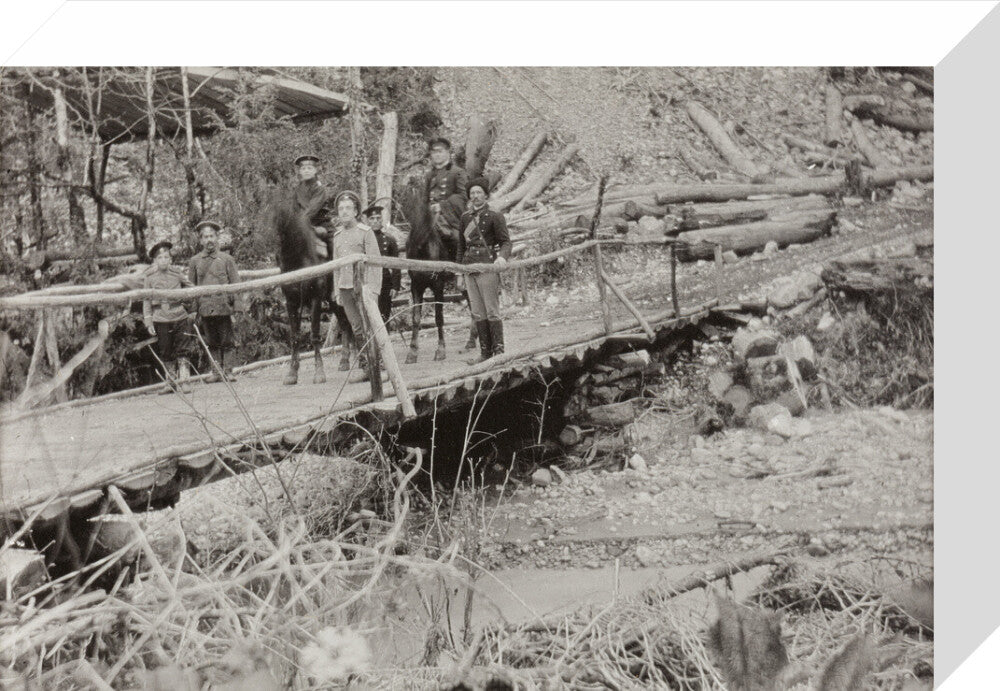Crossing a Bridge on the way back. stretched canvas small none Art Print - Science Museum Shop