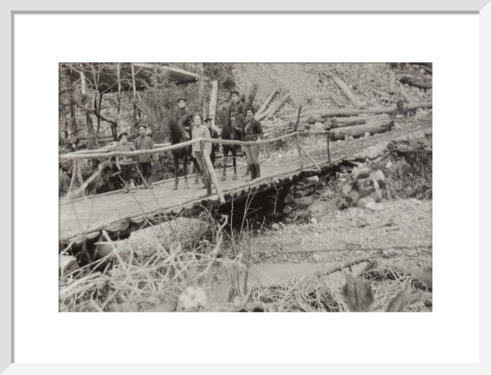 Crossing a Bridge on the way back. art print medium white Art Print - Science Museum Shop