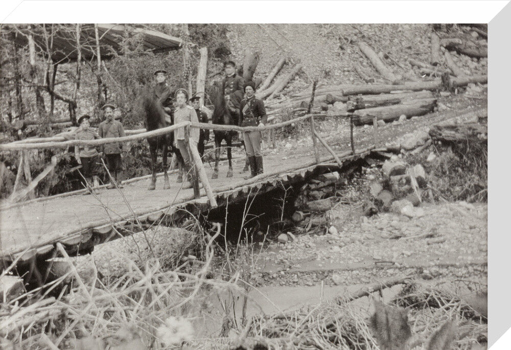 Crossing a Bridge on the way back. stretched canvas medium none Art Print - Science Museum Shop