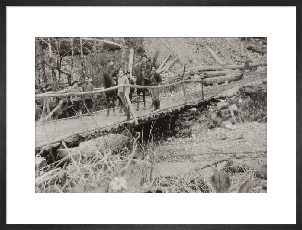 Crossing a Bridge on the way back. art print large black Art Print - Science Museum Shop