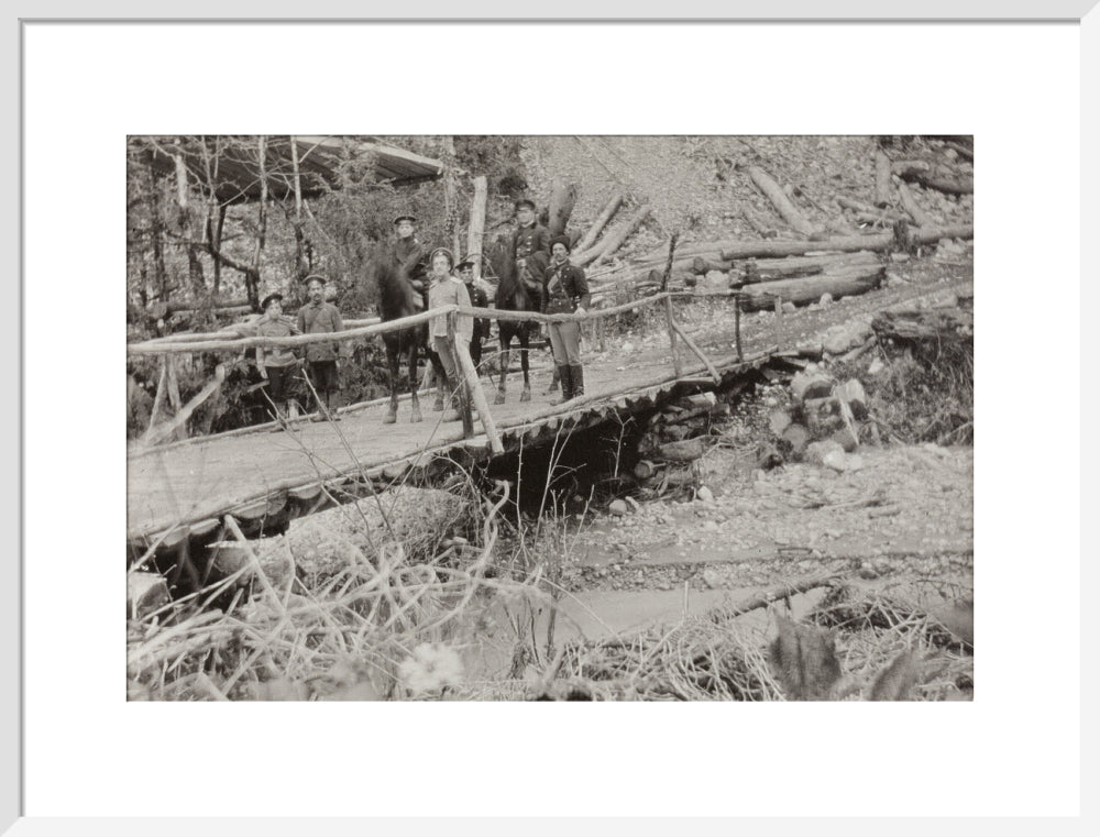 Crossing a Bridge on the way back. art print large white Art Print - Science Museum Shop