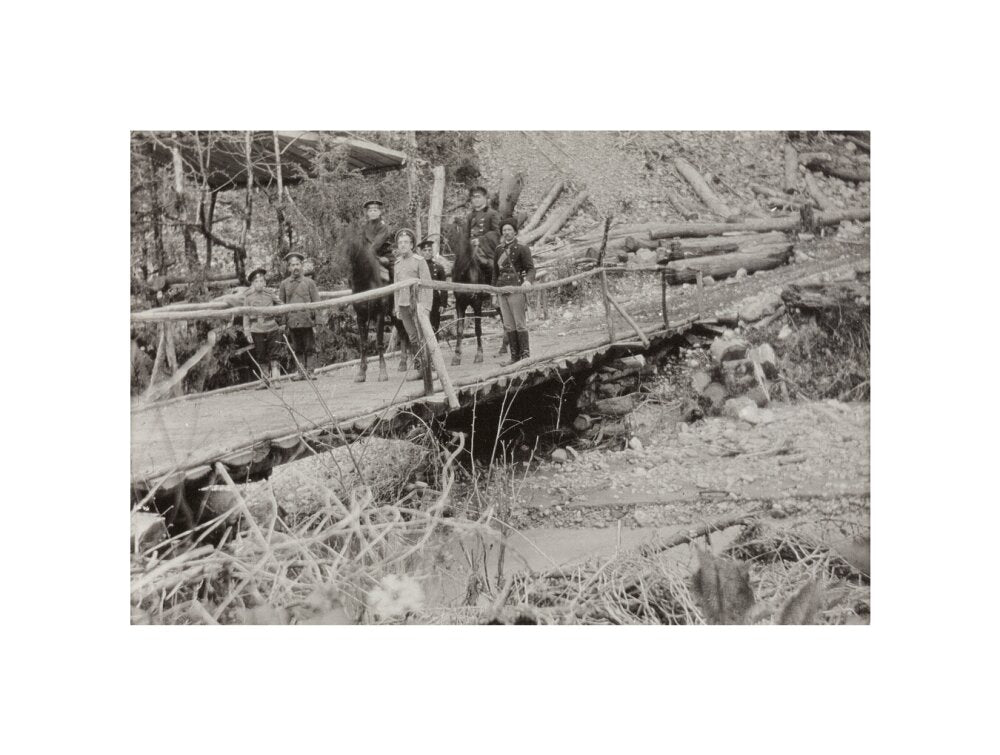 Crossing a Bridge on the way back. unstretched canvas small none Art Print - Science Museum Shop