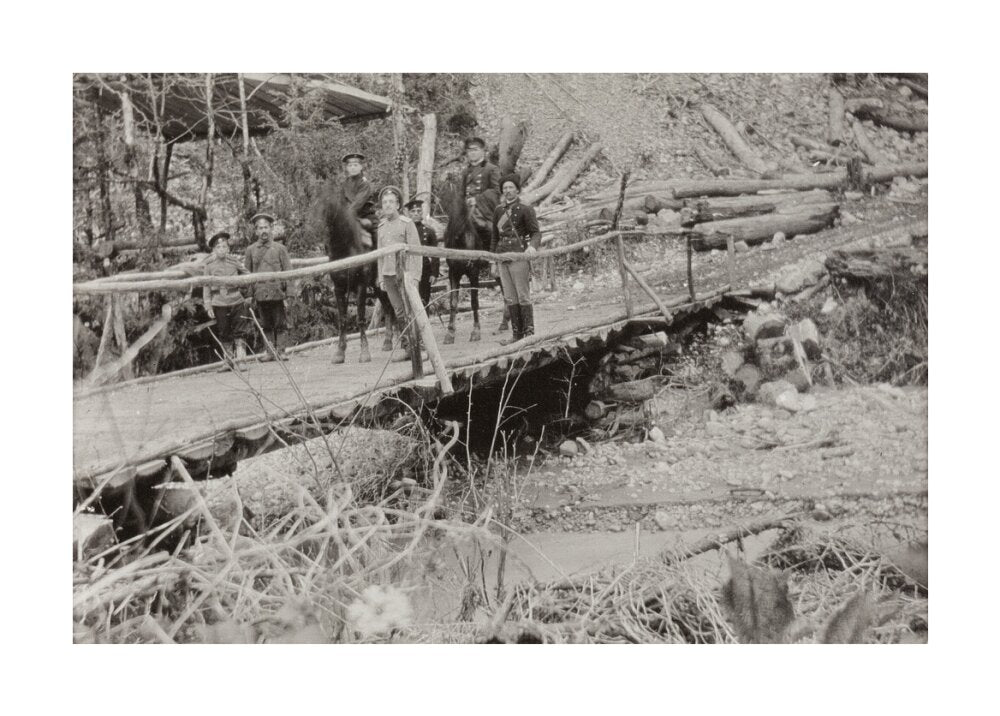 Crossing a Bridge on the way back. unstretched canvas large none Art Print - Science Museum Shop