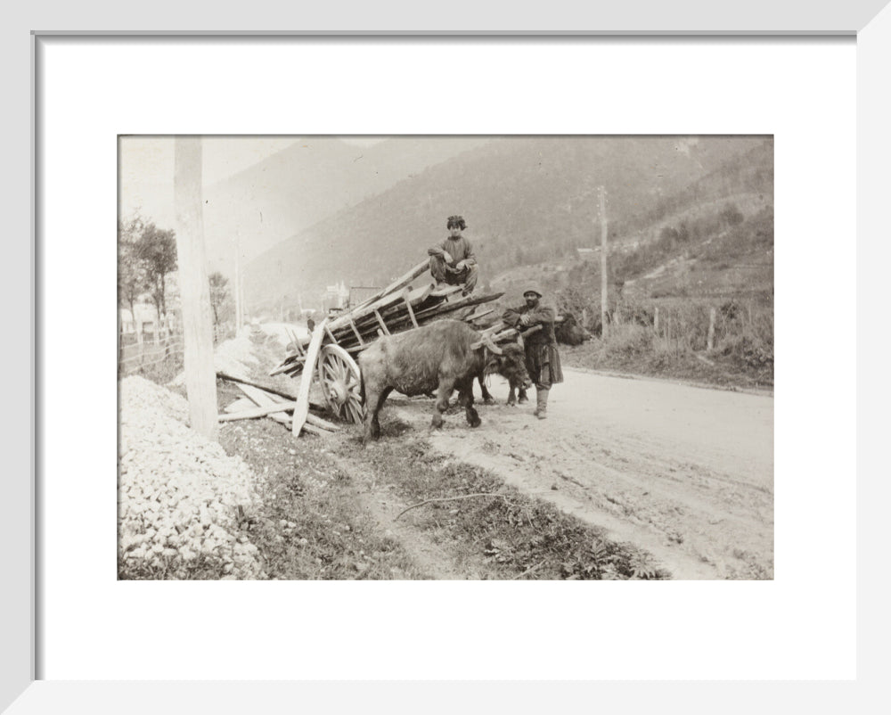 The Result of Meeting a Motor. art print extra small white Art Print - Science Museum Shop