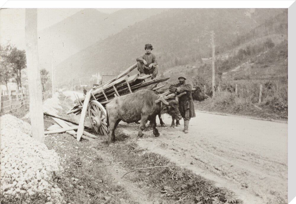 The Result of Meeting a Motor. stretched canvas extra large none Art Print - Science Museum Shop