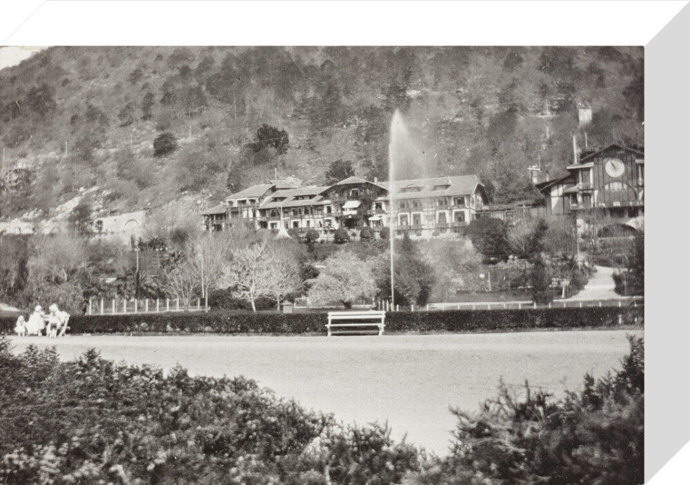 The Hotel at which we stayed. stretched canvas small none Art Print - Science Museum Shop