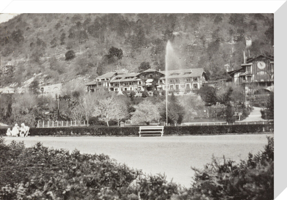 The Hotel at which we stayed. stretched canvas medium none Art Print - Science Museum Shop