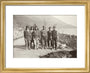 Workmen at Gagra art print extra small gold Art Print - Science Museum Shop