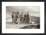 Workmen at Gagra art print small black Art Print - Science Museum Shop