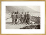 Workmen at Gagra art print large gold Art Print - Science Museum Shop