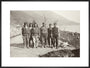 Workmen at Gagra art print extra large black Art Print - Science Museum Shop