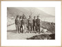 Workmen at Gagra art print extra large natural Art Print - Science Museum Shop