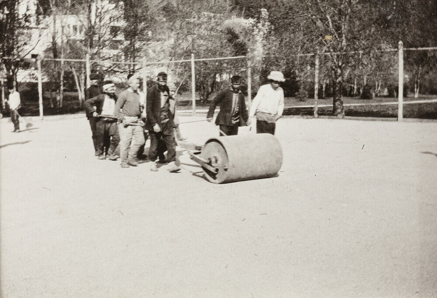 Rolling the Tennis Courts. Art Print - Science Museum Shop
