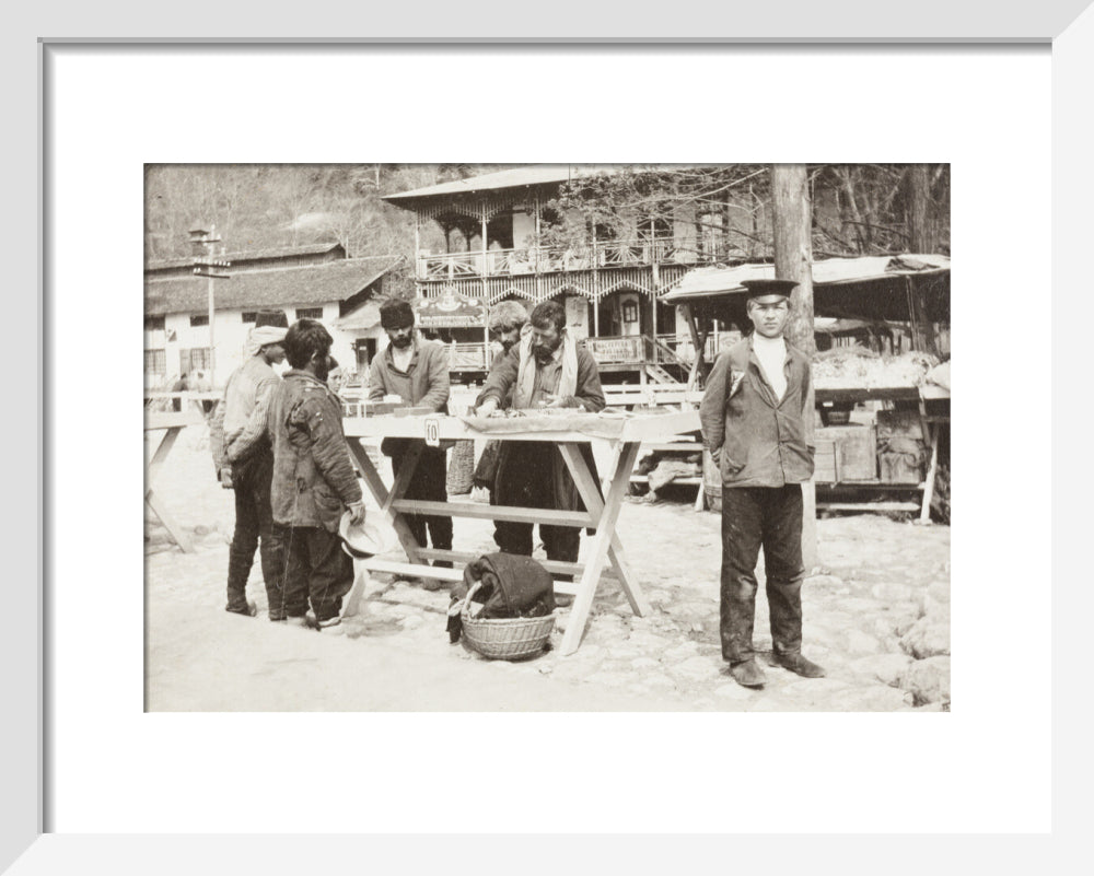At the Market at Gagra. art print extra small white Art Print - Science Museum Shop