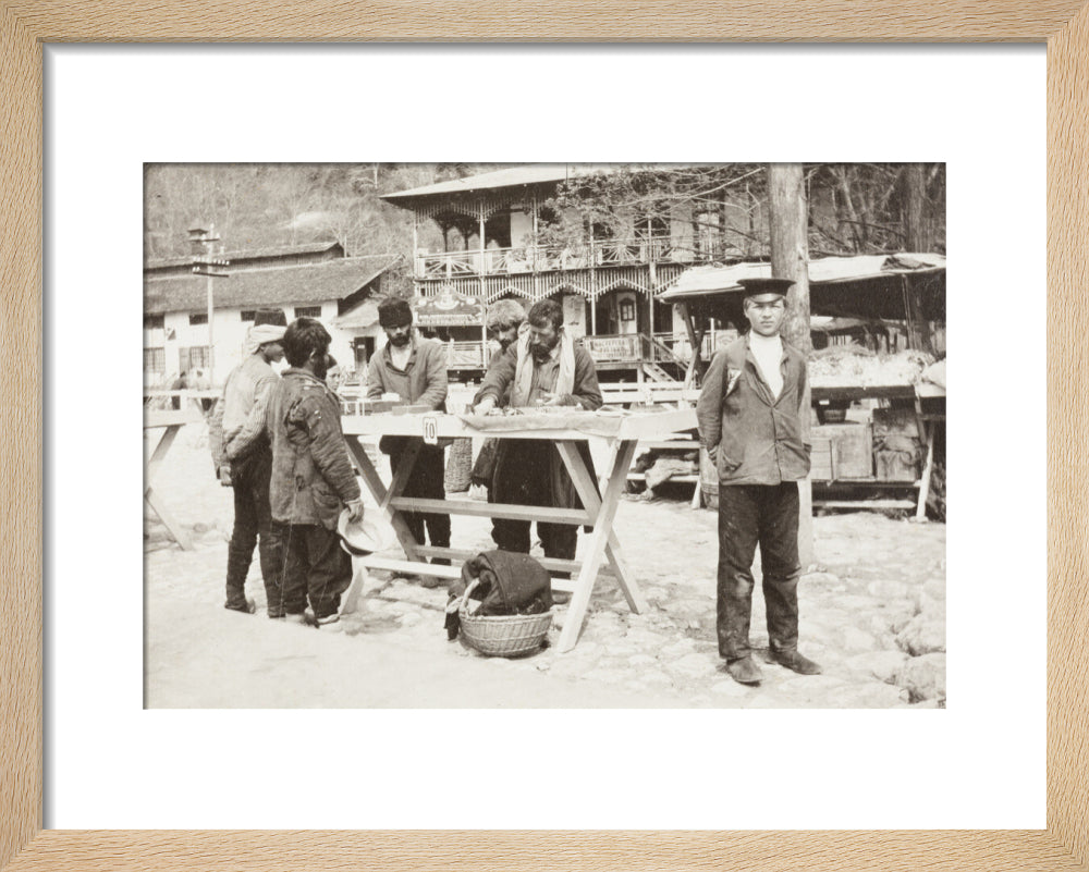 At the Market at Gagra. art print extra small natural Art Print - Science Museum Shop