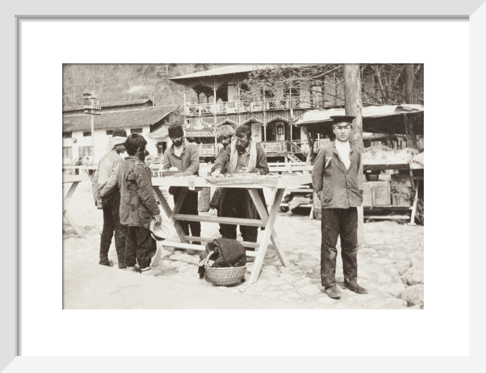 At the Market at Gagra. art print small white Art Print - Science Museum Shop