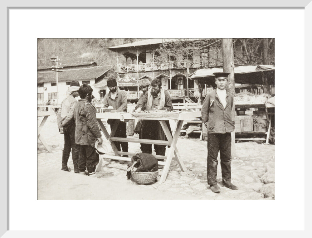 At the Market at Gagra. art print medium white Art Print - Science Museum Shop