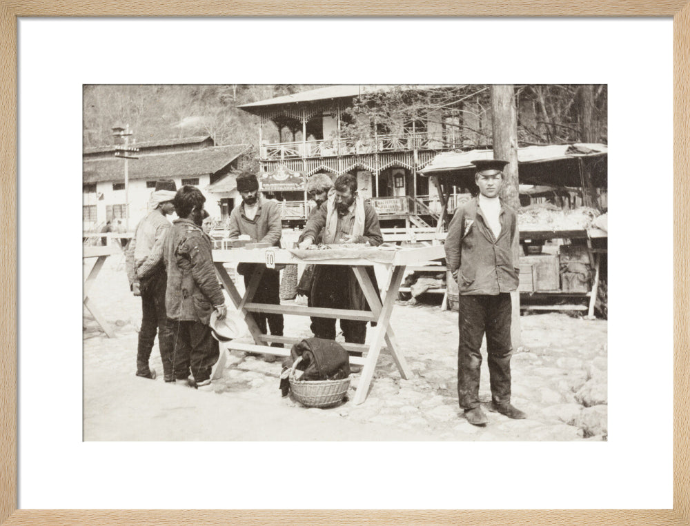 At the Market at Gagra. art print medium natural Art Print - Science Museum Shop