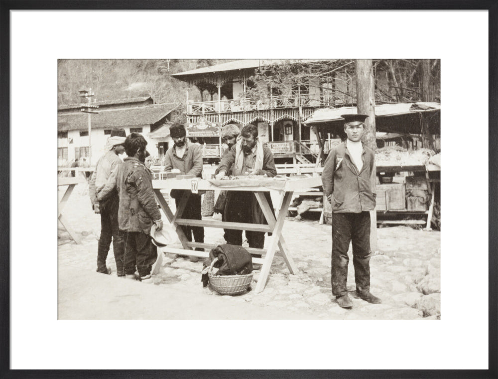 At the Market at Gagra. art print large black Art Print - Science Museum Shop