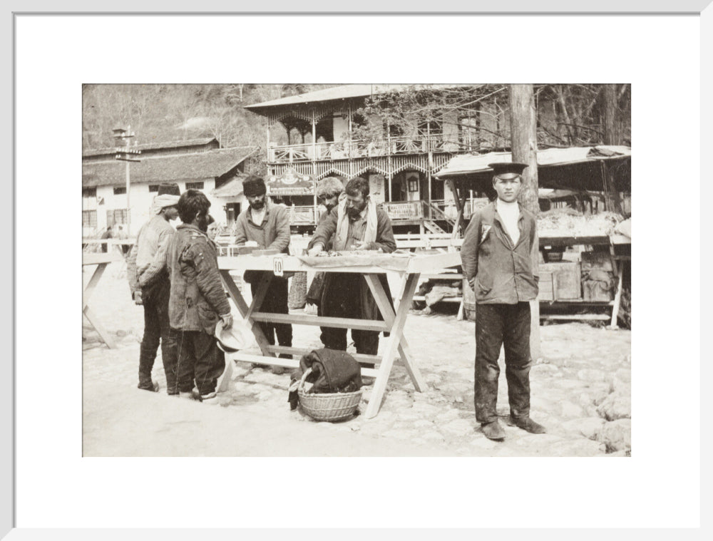 At the Market at Gagra. art print large white Art Print - Science Museum Shop