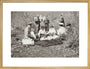 A picnic at the river Bzib about 40 versts from Gagra art print large gold Art Print - Science Museum Shop