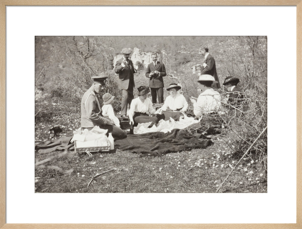 A picnic at the river Bzib about 40 versts from Gagra art print large natural Art Print - Science Museum Shop