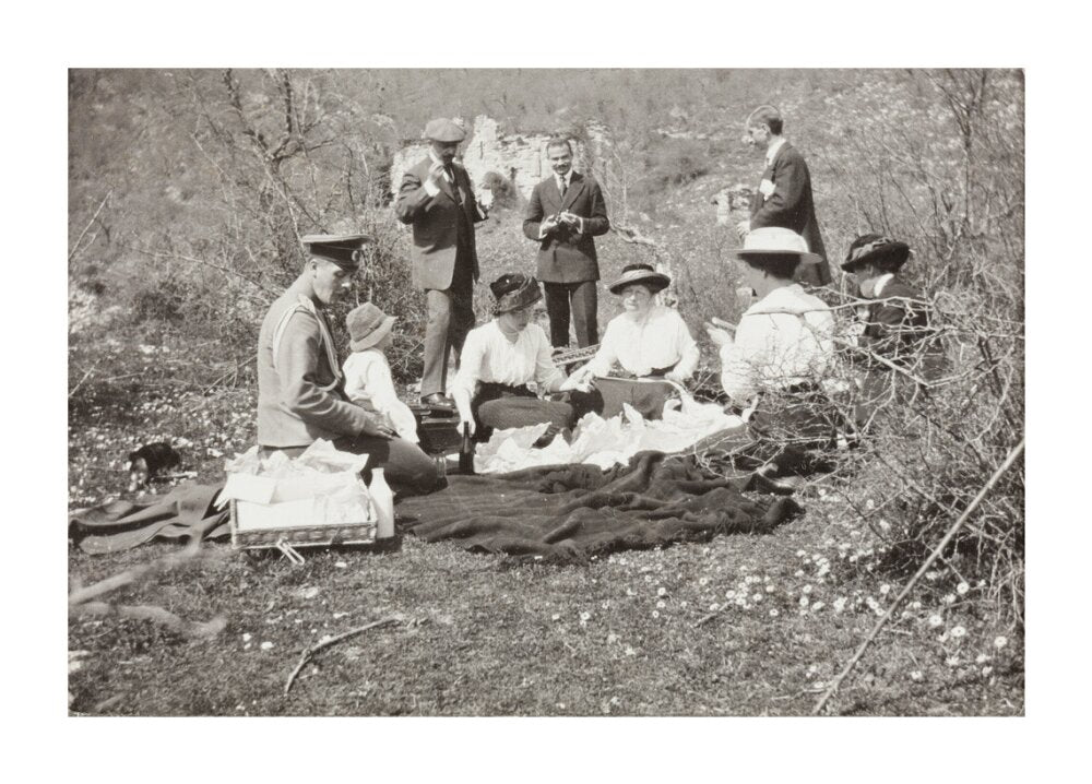 A picnic at the river Bzib about 40 versts from Gagra unstretched canvas extra large none Art Print - Science Museum Shop