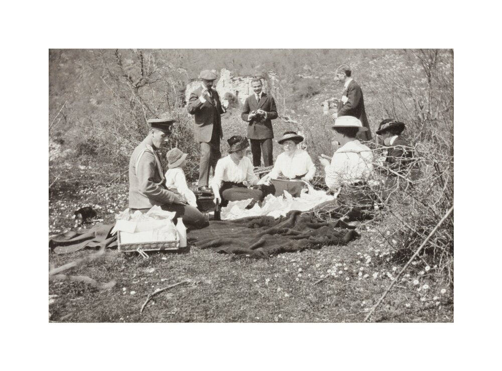 A picnic at the river Bzib about 40 versts from Gagra unstretched canvas medium none Art Print - Science Museum Shop