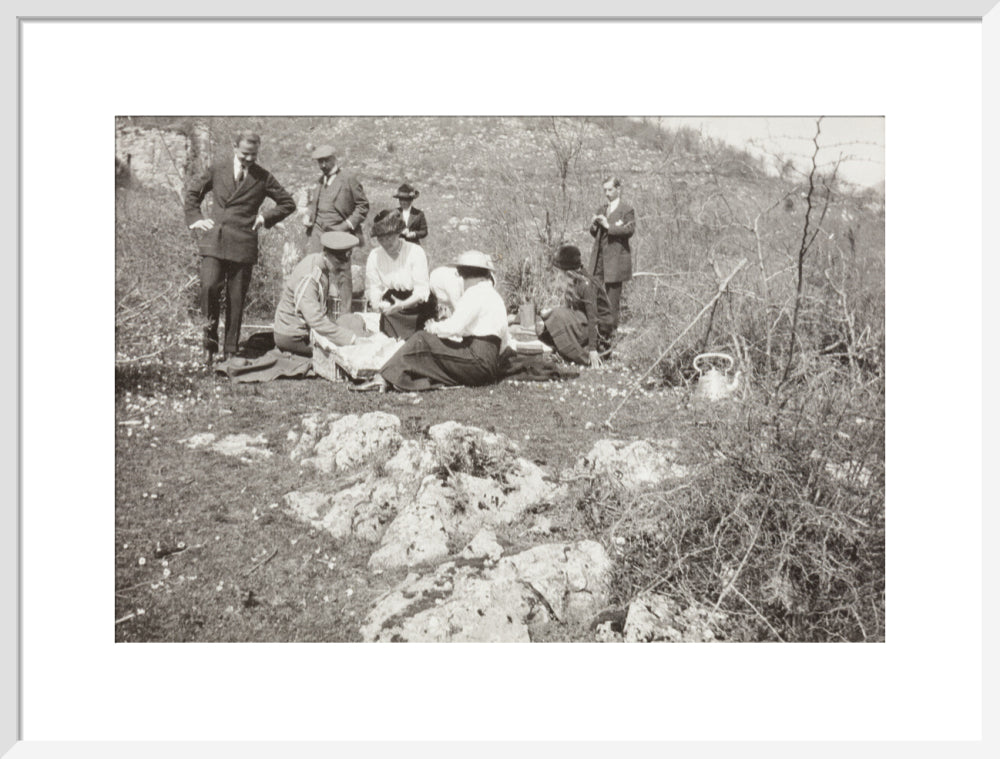 A picnic at the river Bzib about 40 versts from Gagra art print large white Art Print - Science Museum Shop