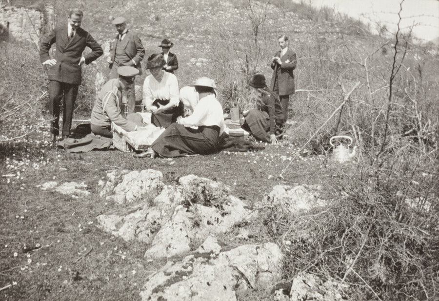 A picnic at the river Bzib about 40 versts from Gagra Art Print - Science Museum Shop