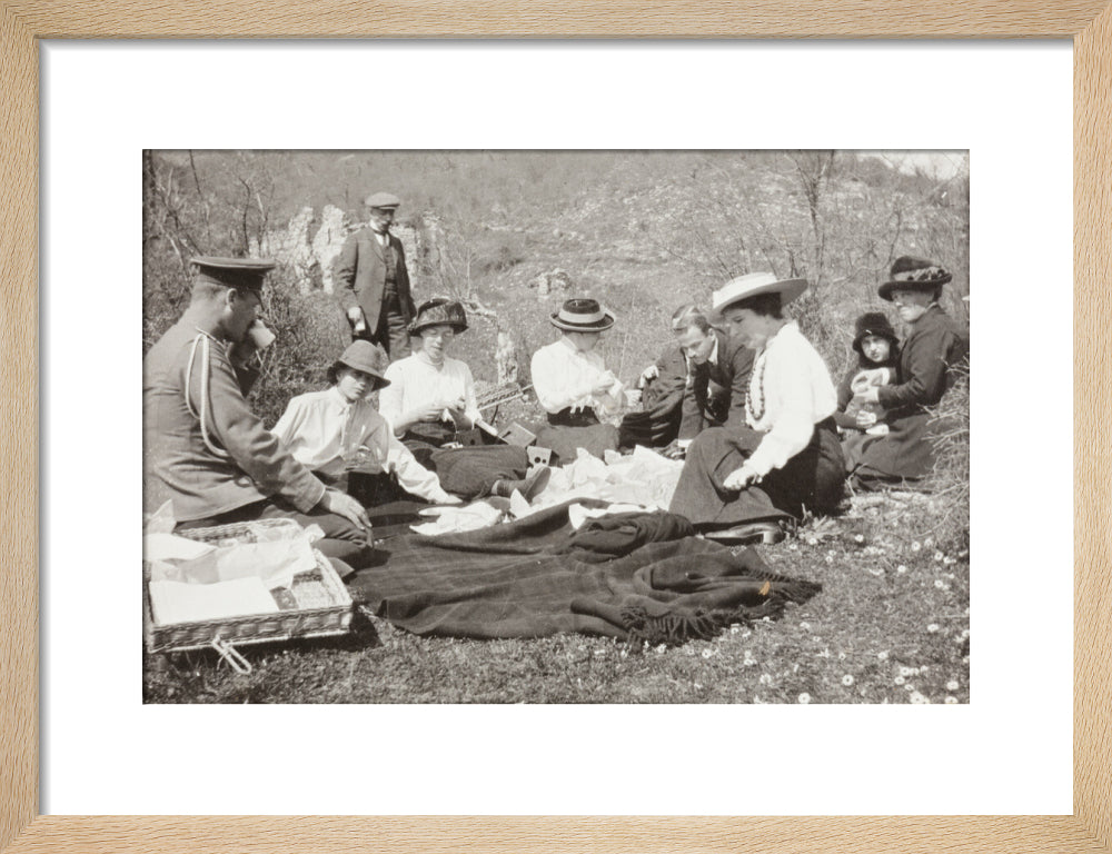 A Picnic at the River Bzib about 40 versts from Gagra art print small natural Art Print - Science Museum Shop