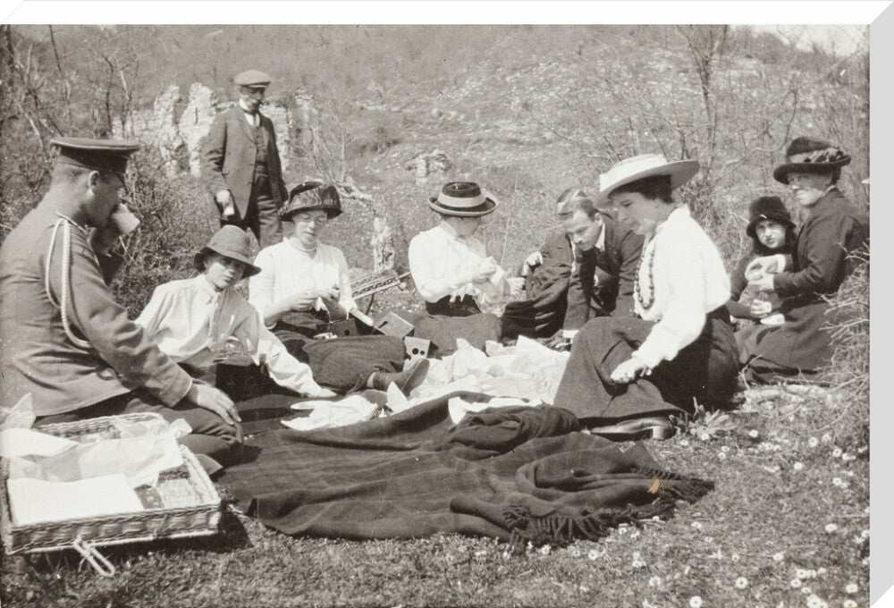 A Picnic at the River Bzib about 40 versts from Gagra stretched canvas extra large none Art Print - Science Museum Shop